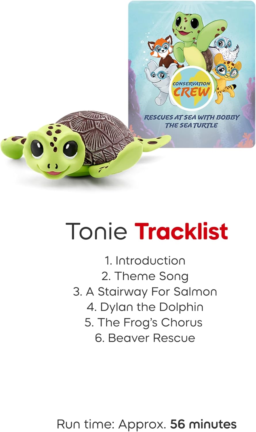 Tonies Bobby the Sea Turtle Audio Toy Figurine from Conservation Crew