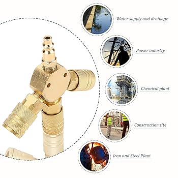 【ajouter flow】af l logo 3way MA-1 Pacify 3 Way Air Manifold Steel 1/4'' Universal Air Hose