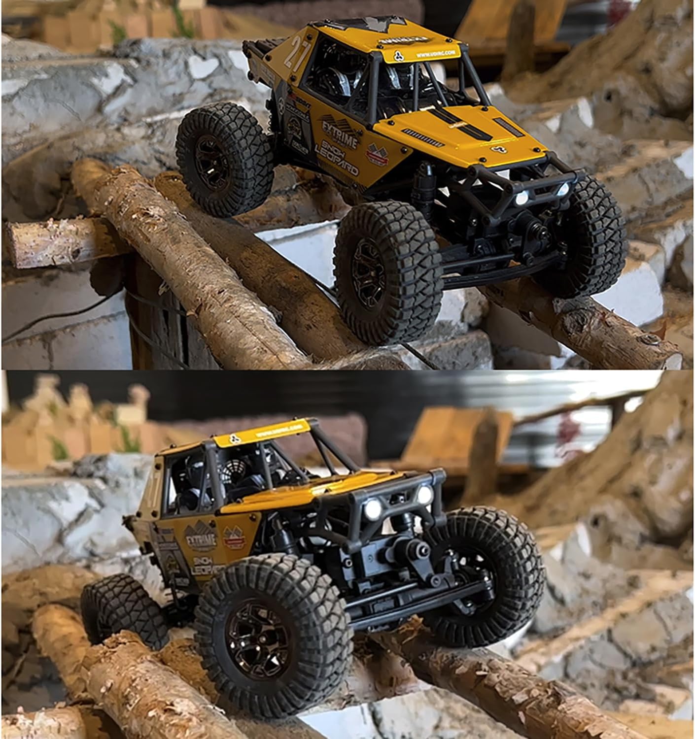 TOUCAN RC HOBBY US in Stock UDI RC UCX2405PRO 1/24 4x4 RC Rock Crawler Model Brushless Motor ESC Radio Controlled Off-Road Vehicles RTR Car attery for Ages 14+