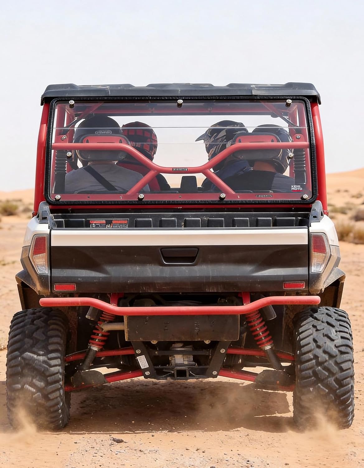 KEMIMOTO Fugleman UT10 Rear Windshield Compatible with Segway Fugleman UT10 Crew Cab 2022 2023 2024 2025 2026 Back Window Accessories PC Double-Sided Hardening Scratch Resistant Easy Installation