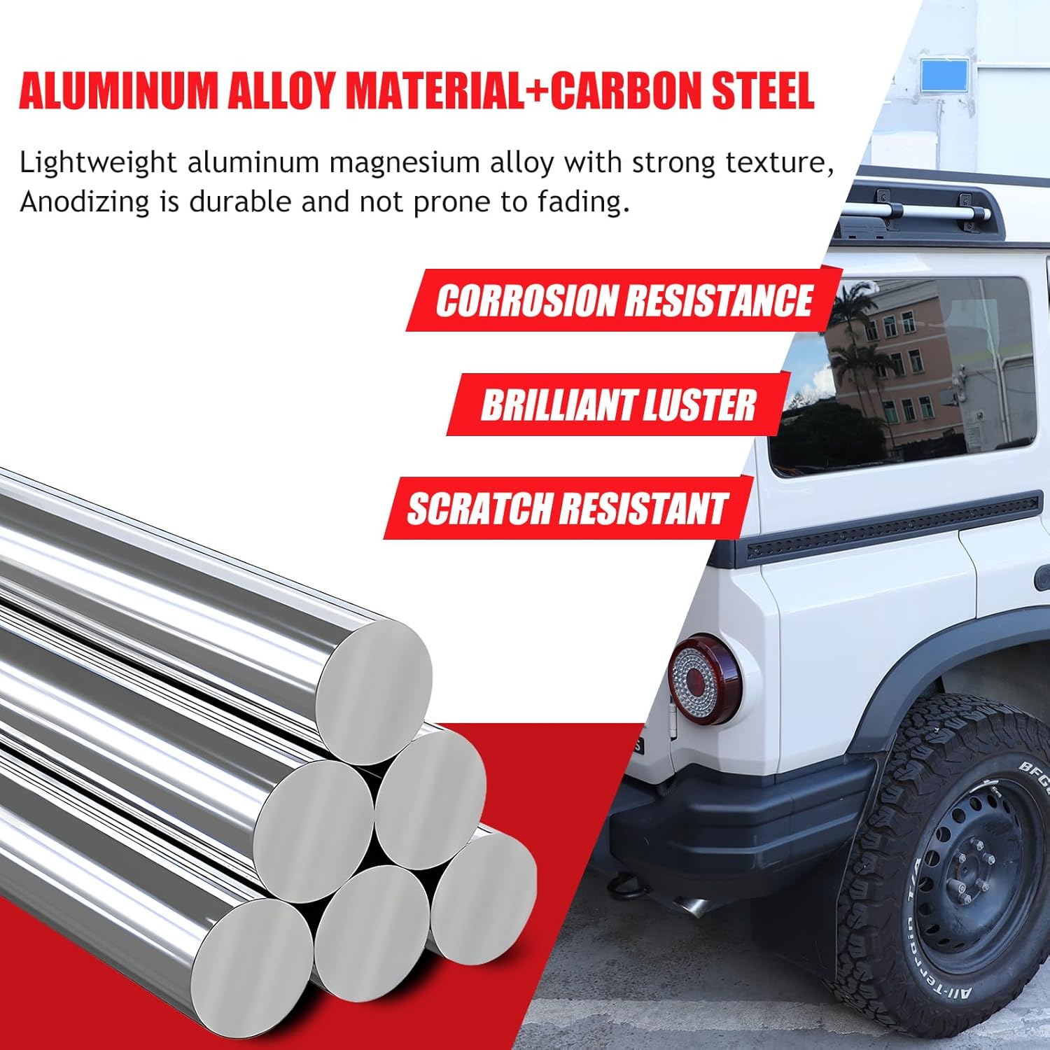 Car Door Panel L-Track Rails Rack Shelves and Expansion Base Compatible with INEOS Grenadier 2020-2024 2025+, Aluminum Alloy Car Door Multi-Function Expansion Rails Utility Belt (20PCS)