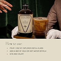 Vista 5 de Explorer Cold Brew 4 niveles de cafeína Super concentrado 1:4 Prepara 20-30 cafés 32 onzas (baja Caf (50 mg/oz))