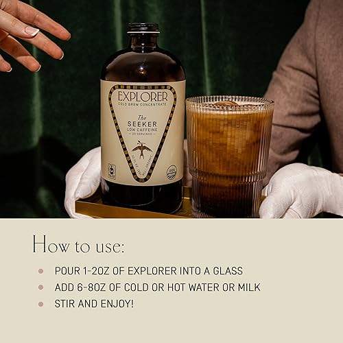 Miniatura 5 de Explorer Cold Brew  4 niveles de cafeína  Super concentrado 14  Prepara 20-30 cafés  32 onzas (baja Caf (50 mgoz))