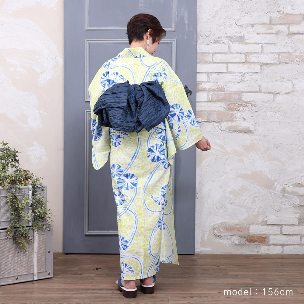 M3930★ 着物淡雪 ★ 注染浴衣 ★ 本染め　綿浴衣　菖蒲　グレープ色 M3930 着物淡雪 注染浴衣 本染め 綿浴衣 菖蒲 グレープ色 Newest