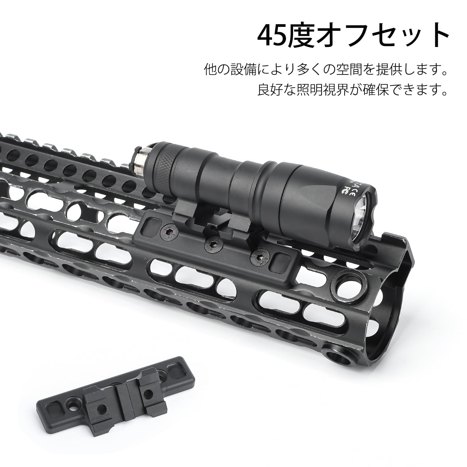 Amazon | [QIRUIMY] オフセットマウント【MLOK & Keymod 両対応