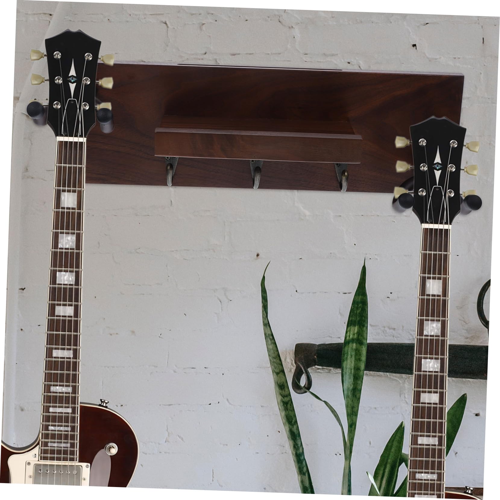 Kisangel Supporto per Chitarra da Parete Gancio per Chitarra e Ukulele Mensola per Appendere Chitarre Design Pratico per Protezione e Risparmio di Spazio