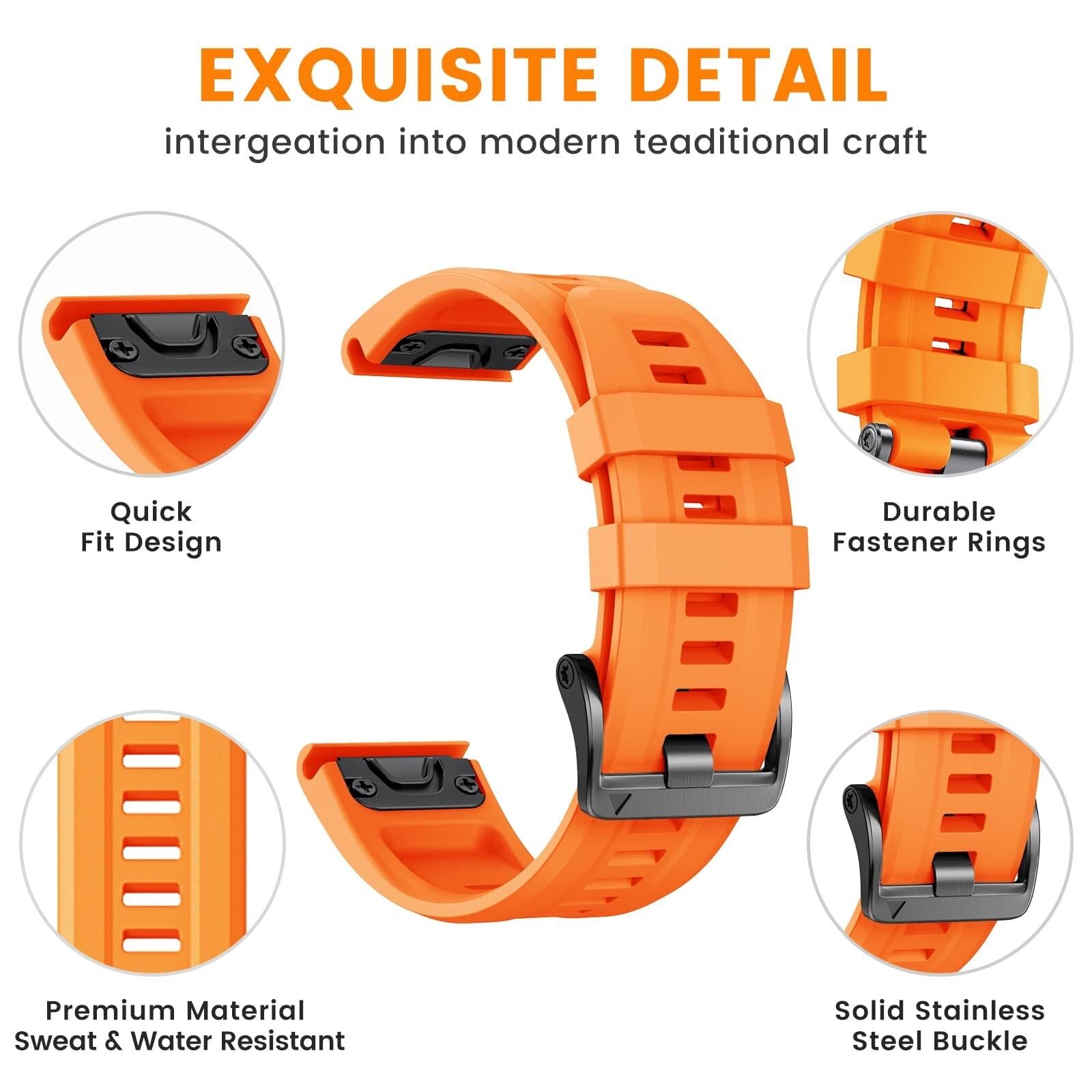 Pasek 22mm do zegarka Fenix ​​7/Fenix ​​6/Fenix ​​5 Quickfit Fenix ​​5 Plus silikonowy pasek na rękę Fenix ​​6 pro sportowy pasek do smartwatcha