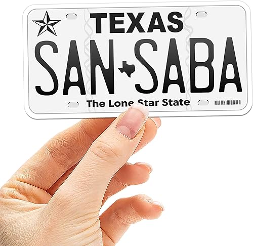 Miniatura 31 de Calcomanías de matrícula de Texas – 15 opciones de TX City – Adhesivo de parachoques de Texas para automóvil – Houston Austin Dallas San Antonio