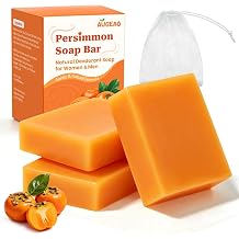 Persimmon Soap Bar for Body Odor Control, Men & Women
