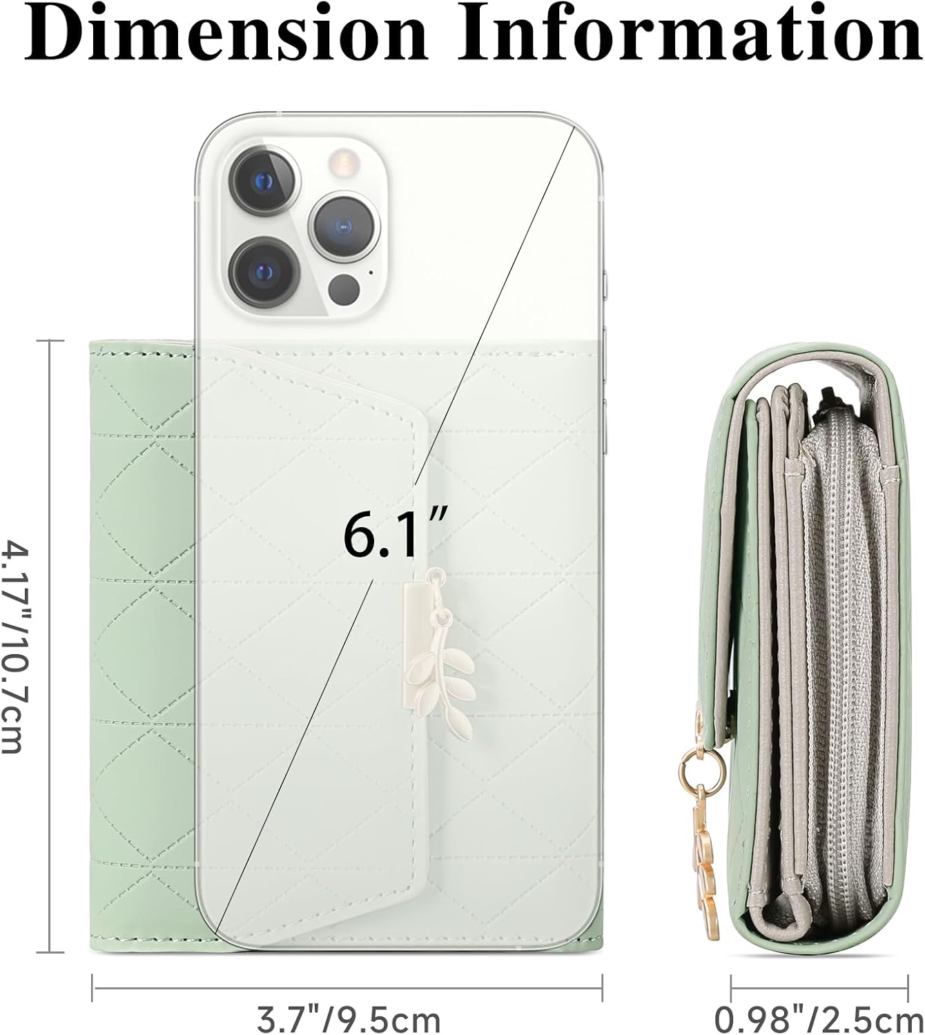 Small Wallet Women Leather RFID Blocking Card Holder Compact Wallets Zipper Coin Pocket with ID Window - Image 4