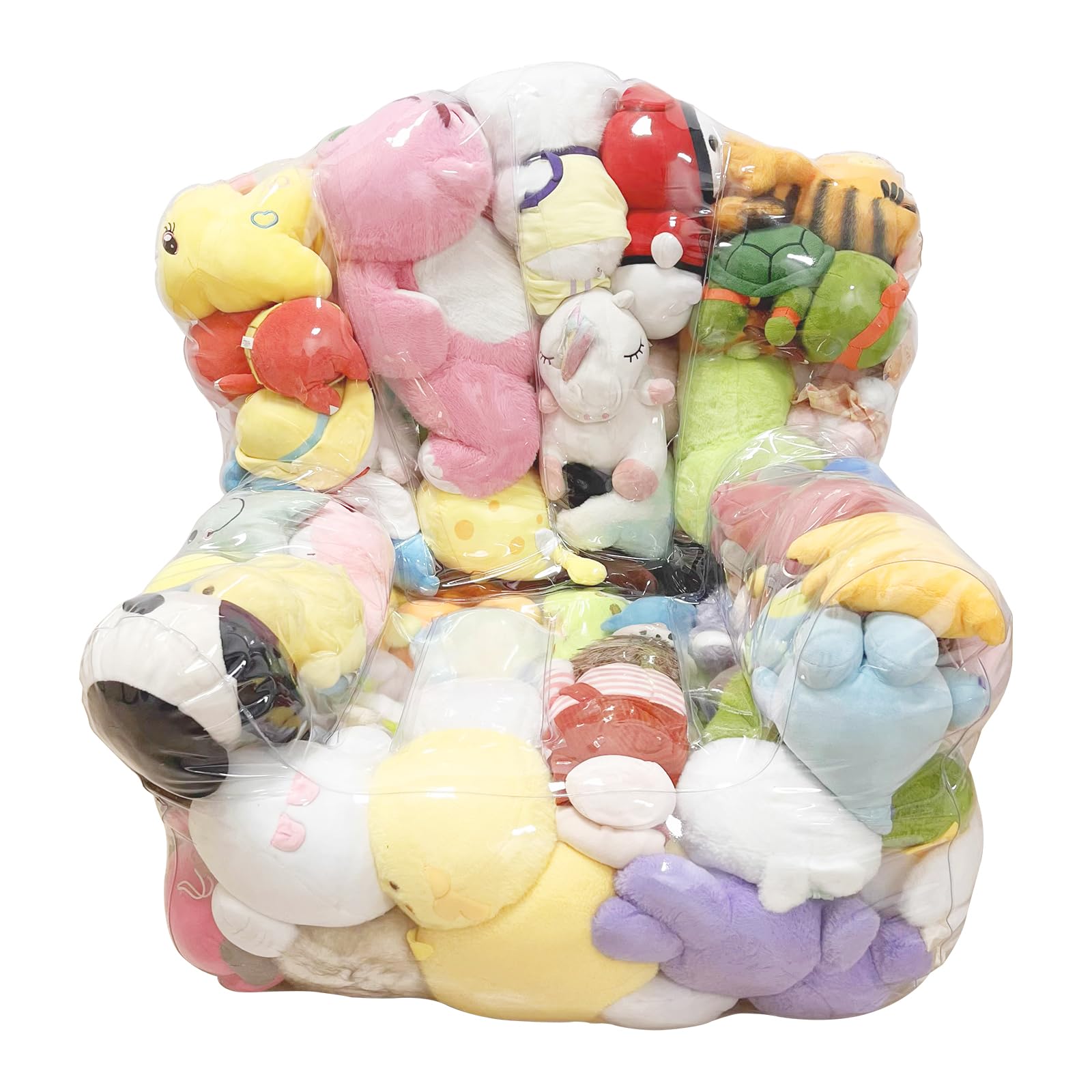 ぬいぐるみソファ Amazon.co.jp: ぬいぐるみ 収納 ソファ 2in1 透明 PVC素材 防水 大容量