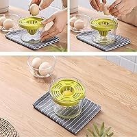 Vista 7 de Exprimidor manual de limón y naranja con taza de medición integrada y rallador, 12 onzas, verde