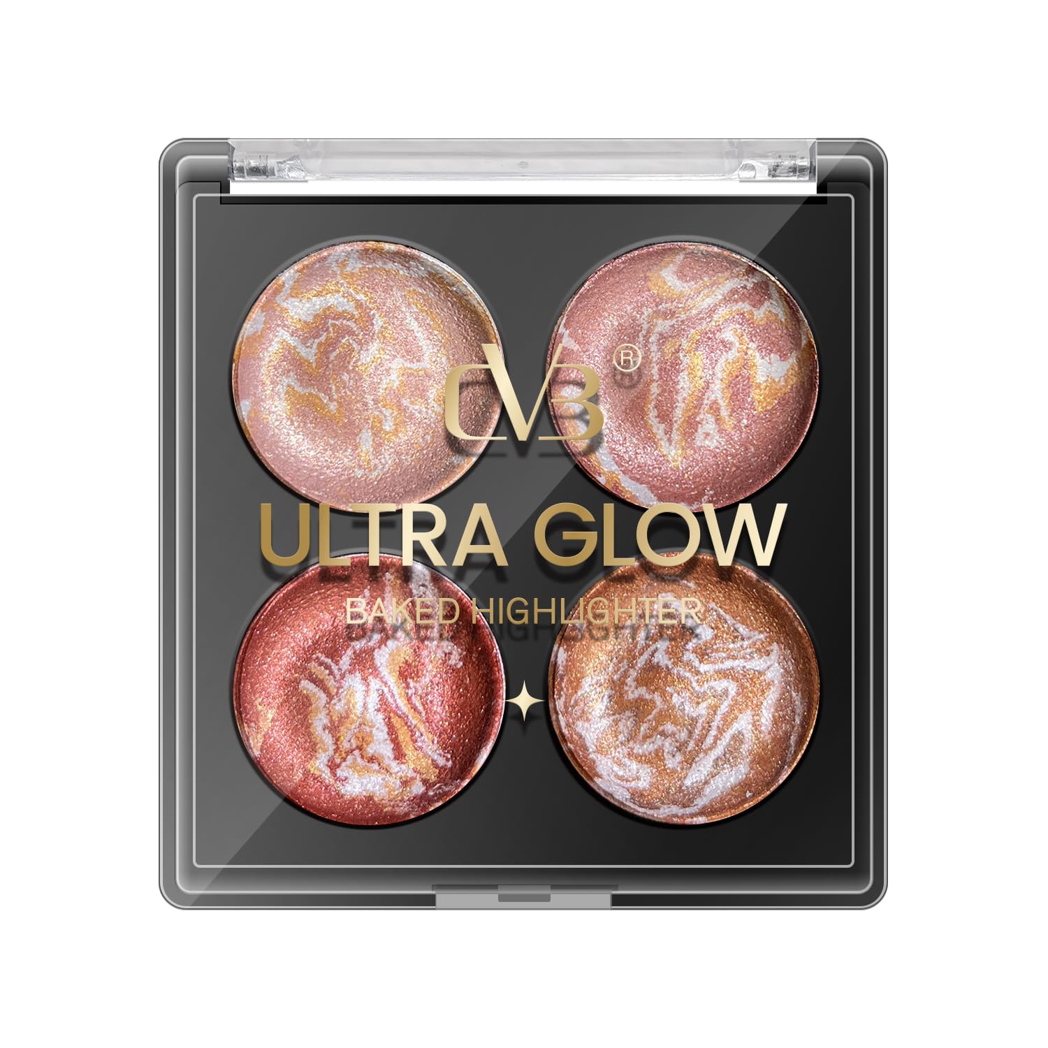 CVB C109 Ultra Glow Baked Highlighter | Radiant Shimmer Finish for Face & Body | Long-Lasting Luminous Glow-image-14