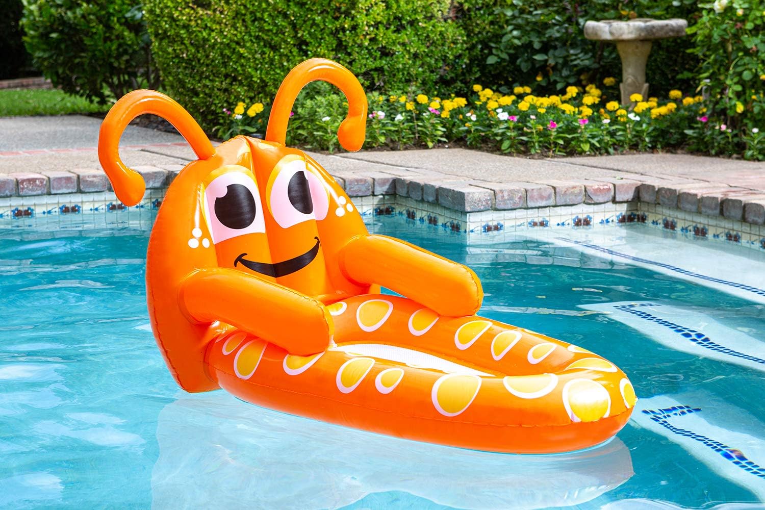 Poolmaster Waterbug Lounge Jr. Inflatable Swimming Pool Float Large