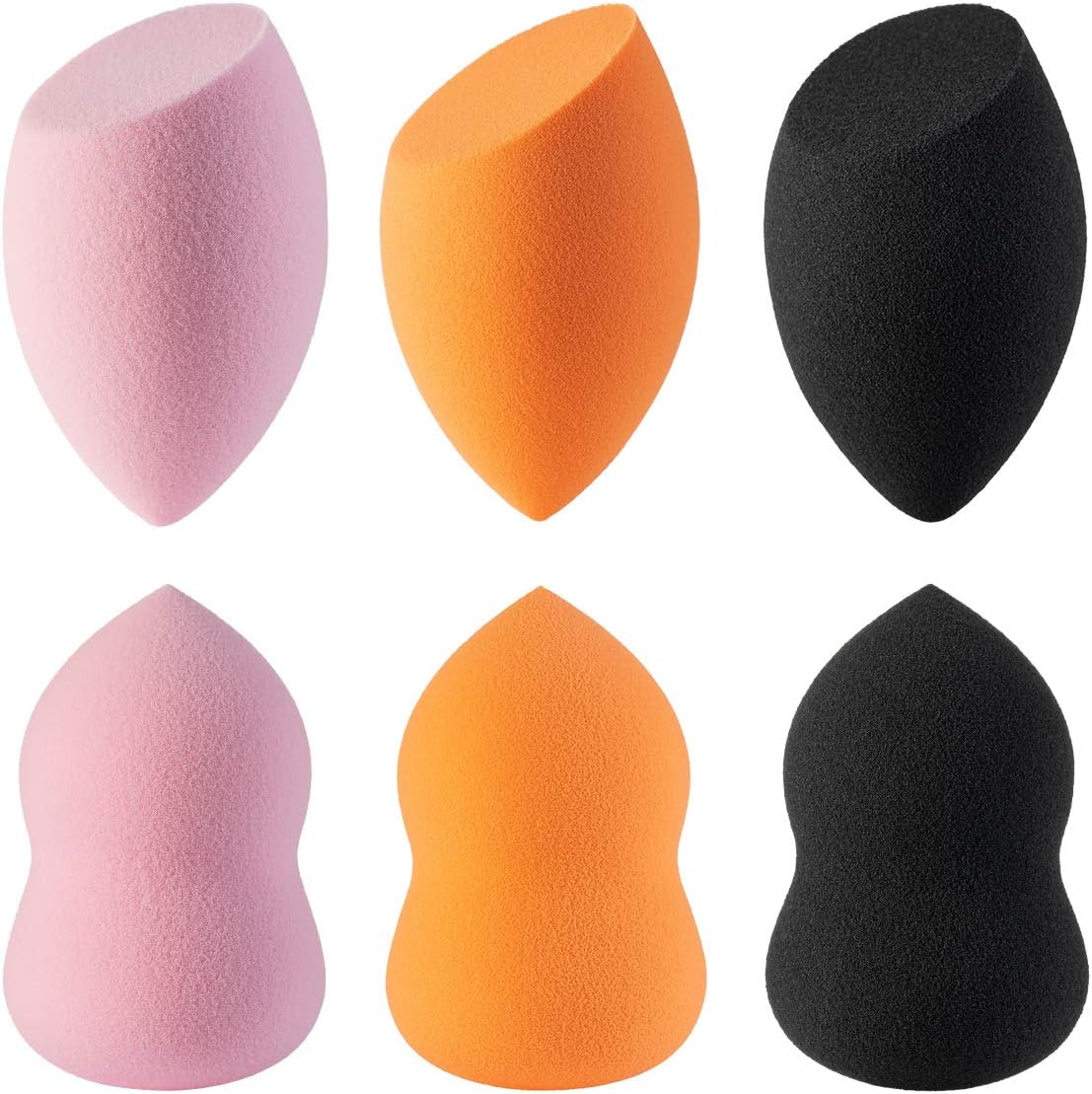 Makeup Sponge Beauty Sponge Makeup Blender Foundation Sponge Applicator Sponges Latext-free (6-pack)