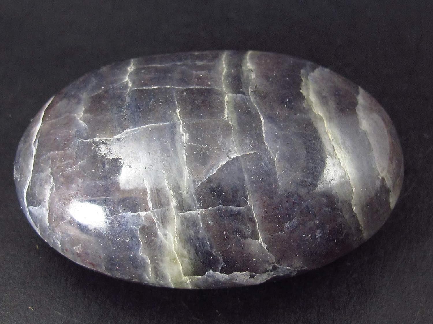 Blue Iolite Cordierite Tumbled Stone from Tanzania - 2.6"
