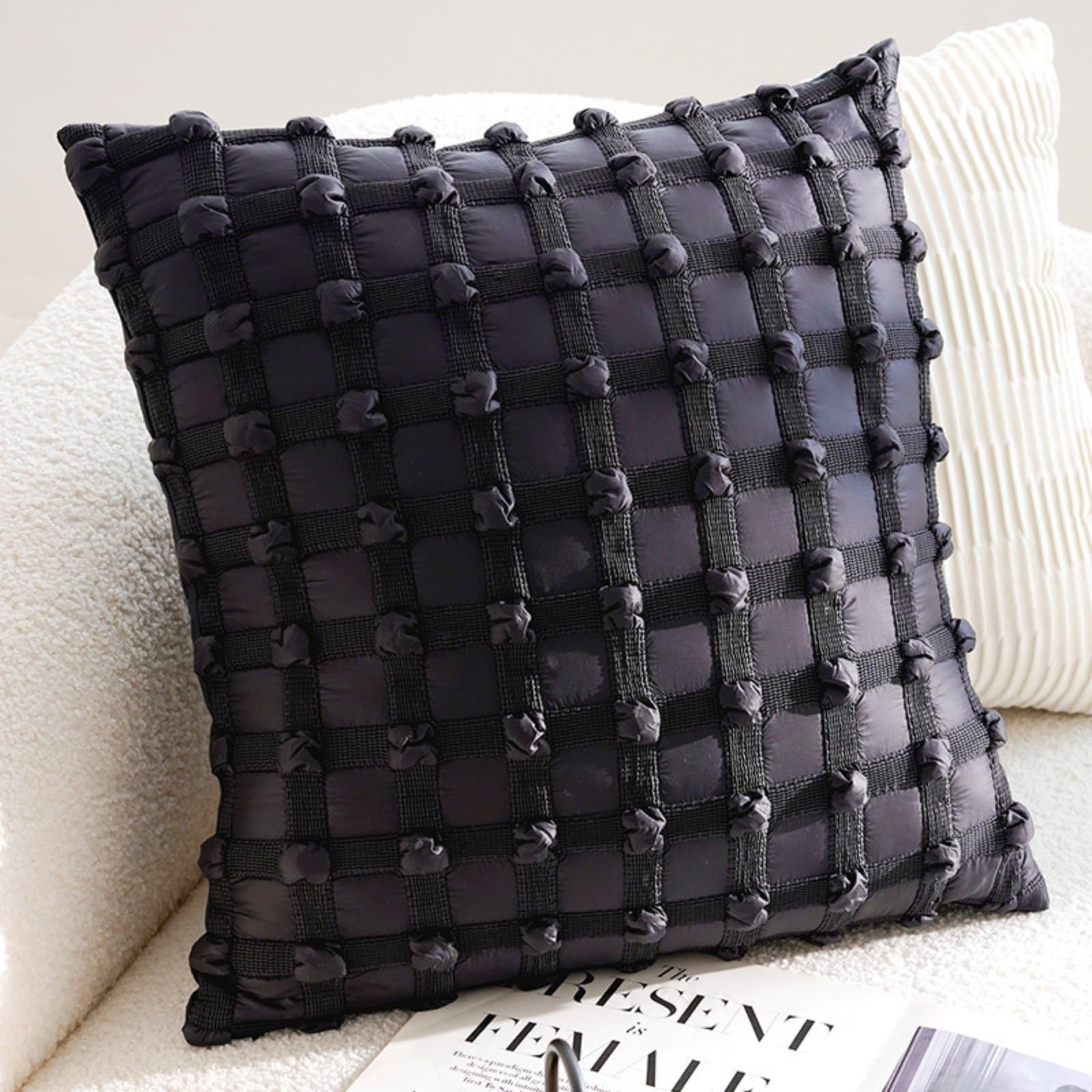Housses de coussin 45 X 45 cm avec garnissage pour rénover votre vieux canapé facilement