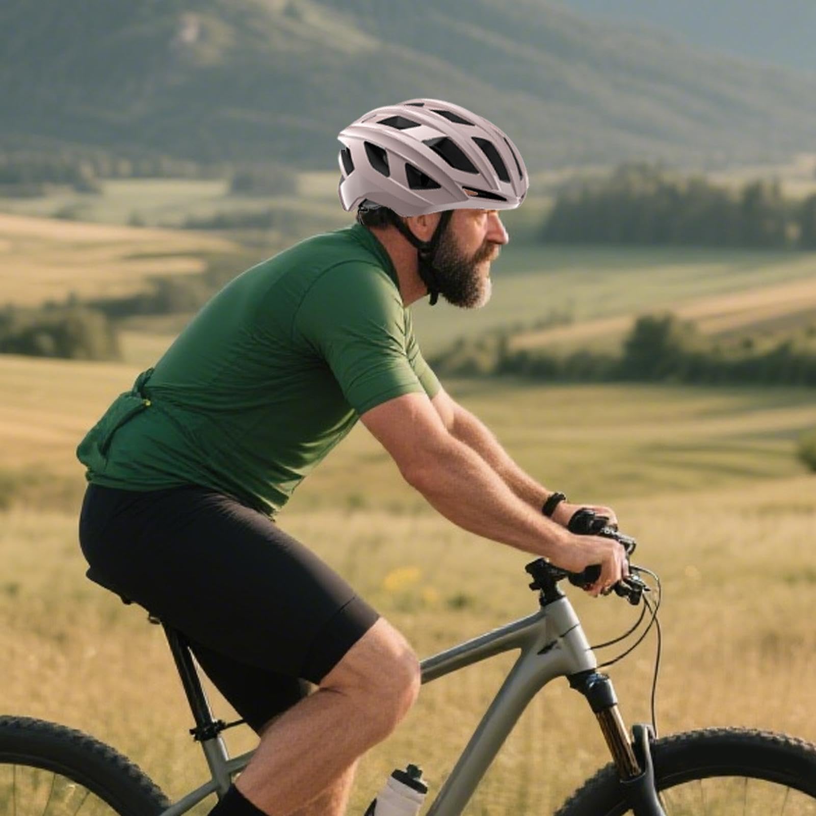 Kask rowerowy, lekki i bezpieczny sprzęt ochronny, regulowany, komfortowy