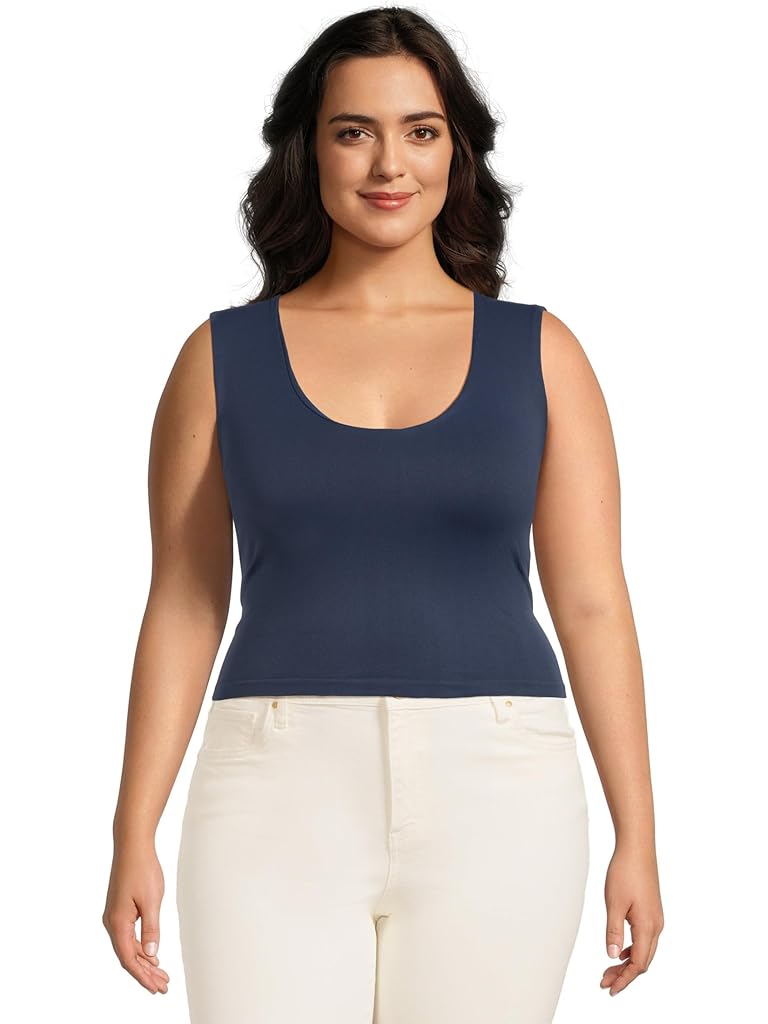 Blue Free People Clean Lines Muscle Cami