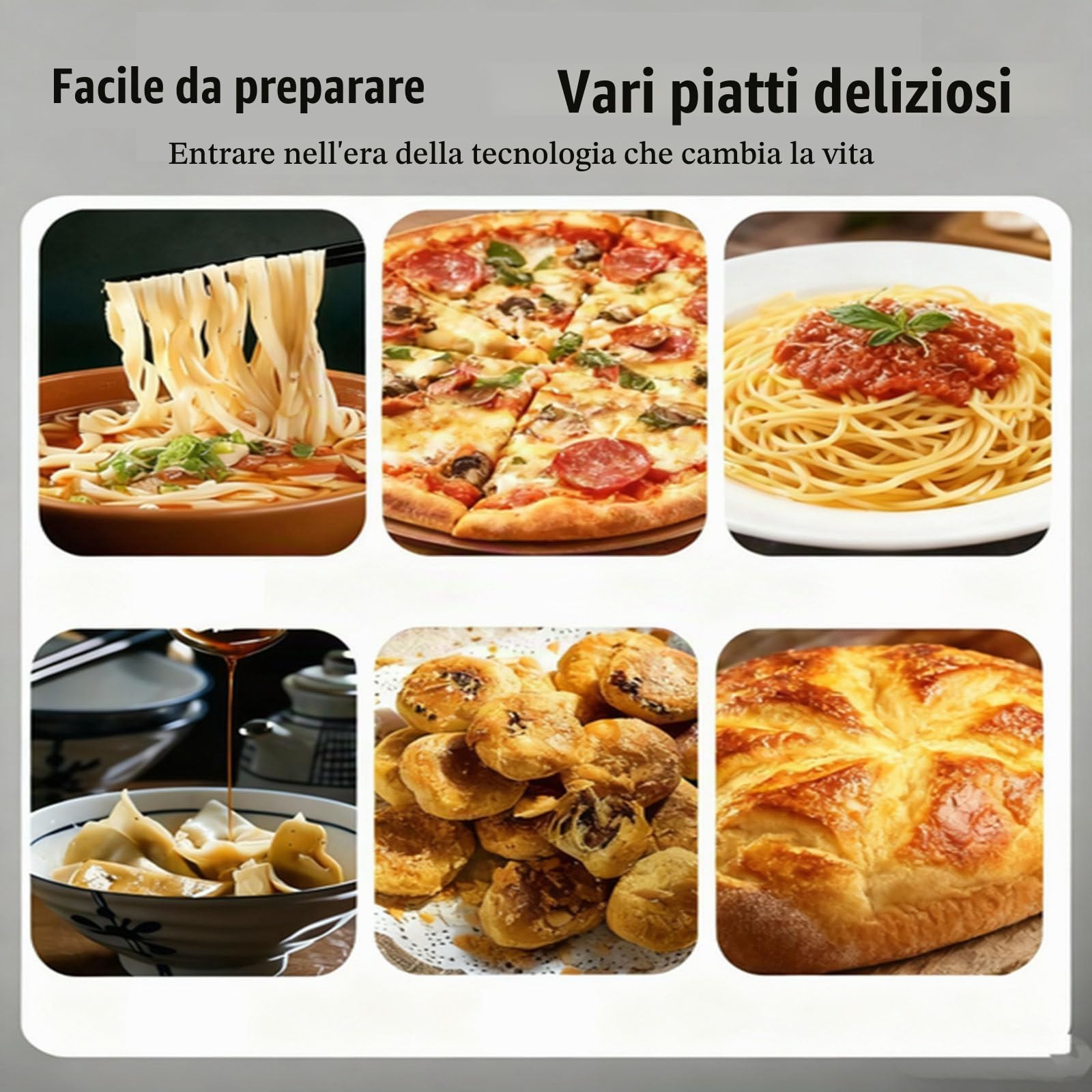 1100w/1500w Miscelatore Di Pasta Commerciale,Impastatrice Professionale a Spirale Acciaio Inox,Timer,Capacità Da 3 a 10 Kg,Per Uso Commerciale E Domestico 3KG