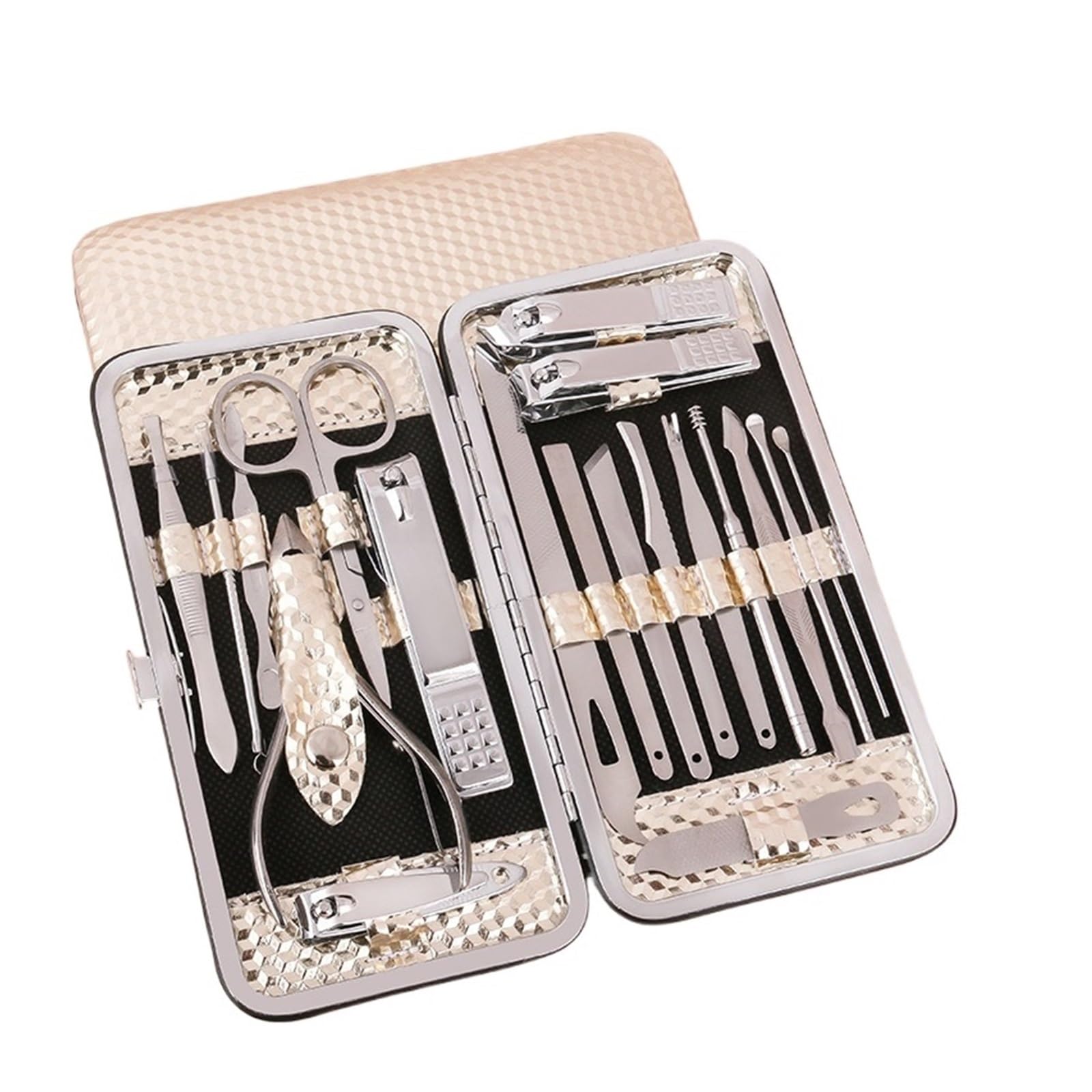 SaryEdge 19-Piece Beauty Manicure and Nail Art Kit Gift Nail Clipper Set,D-As shown,D-As shown