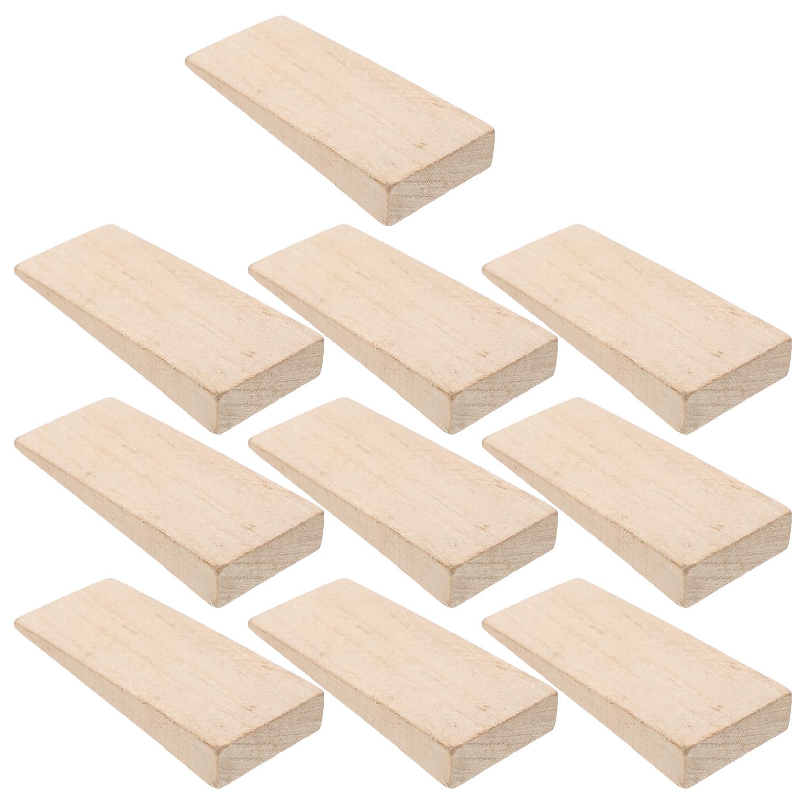 Coin de Fixation en Bois pour Manche de Hache et Houe, Cales Fines en Bois Jaune Lot de 10 Pièces, Accessoires pour Outils Agricoles, Cale de Poignée Sécurisée pour Entretien