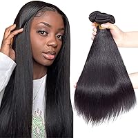 Vista 12 de Extensiones de cabello humano lacio 12A con cierre de encaje HD de 5 x 5 (16, 18, 20 + 14 pulgadas), tejido de cabello humano virgen brasileño 100%