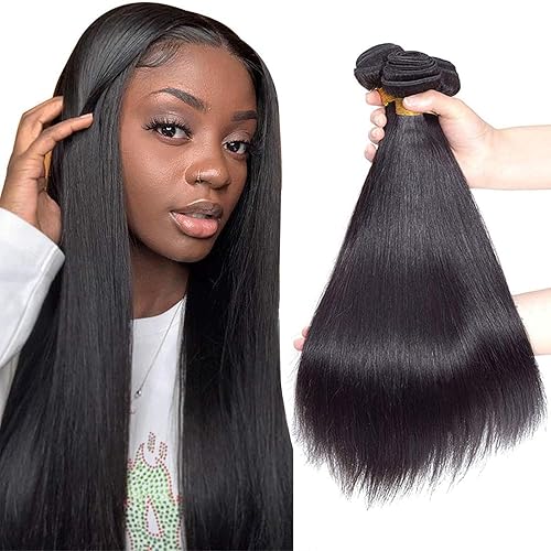 Miniatura 12 de Extensiones de cabello humano lacio 12A con cierre de encaje HD de 5 x 5 (16, 18, 20 + 14 pulgadas), tejido de cabello humano virgen brasileño 100%