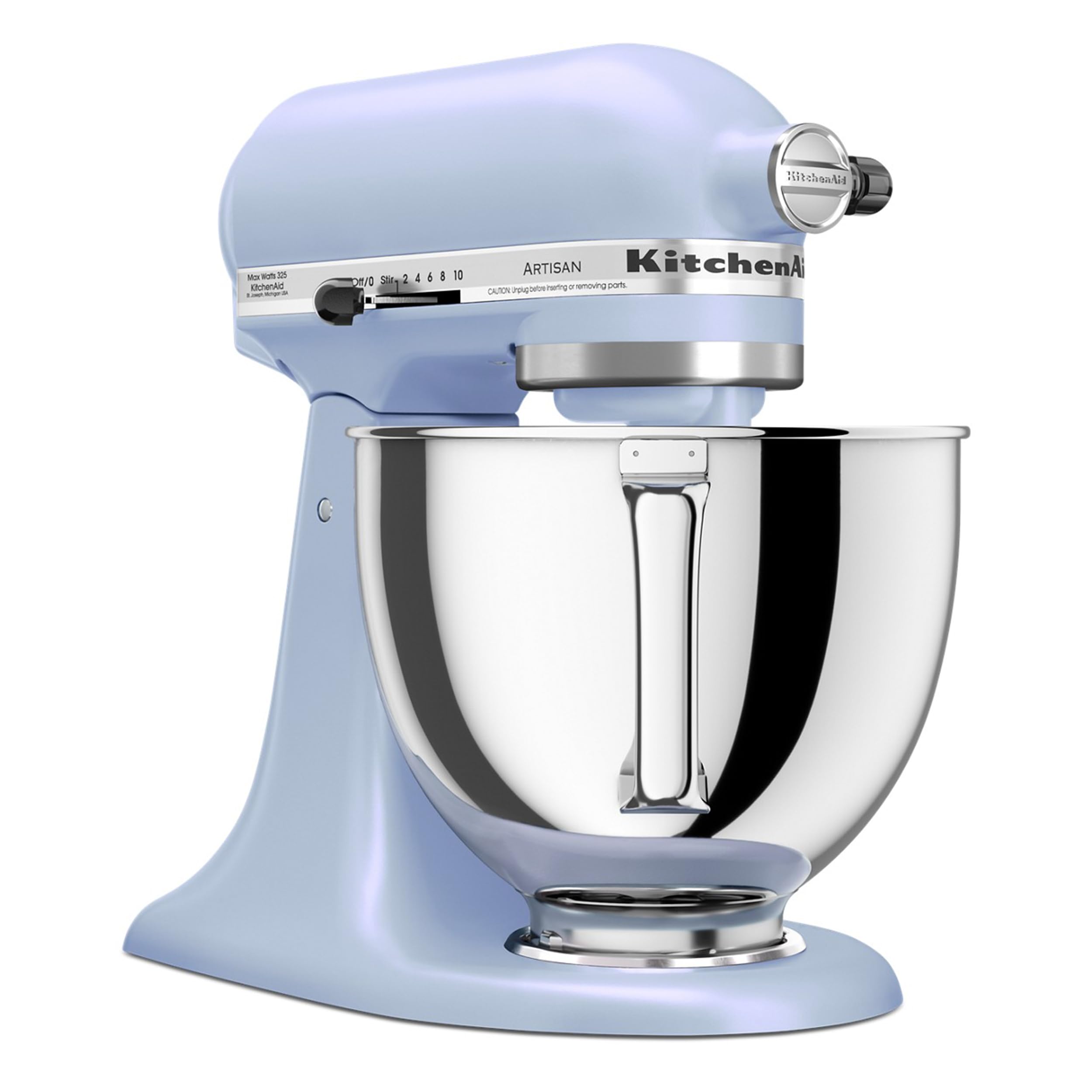 KitchenAid Artisan, 5-Qt Tilt Head Stand Mixer, KSM150PS, Blue Salt view 3