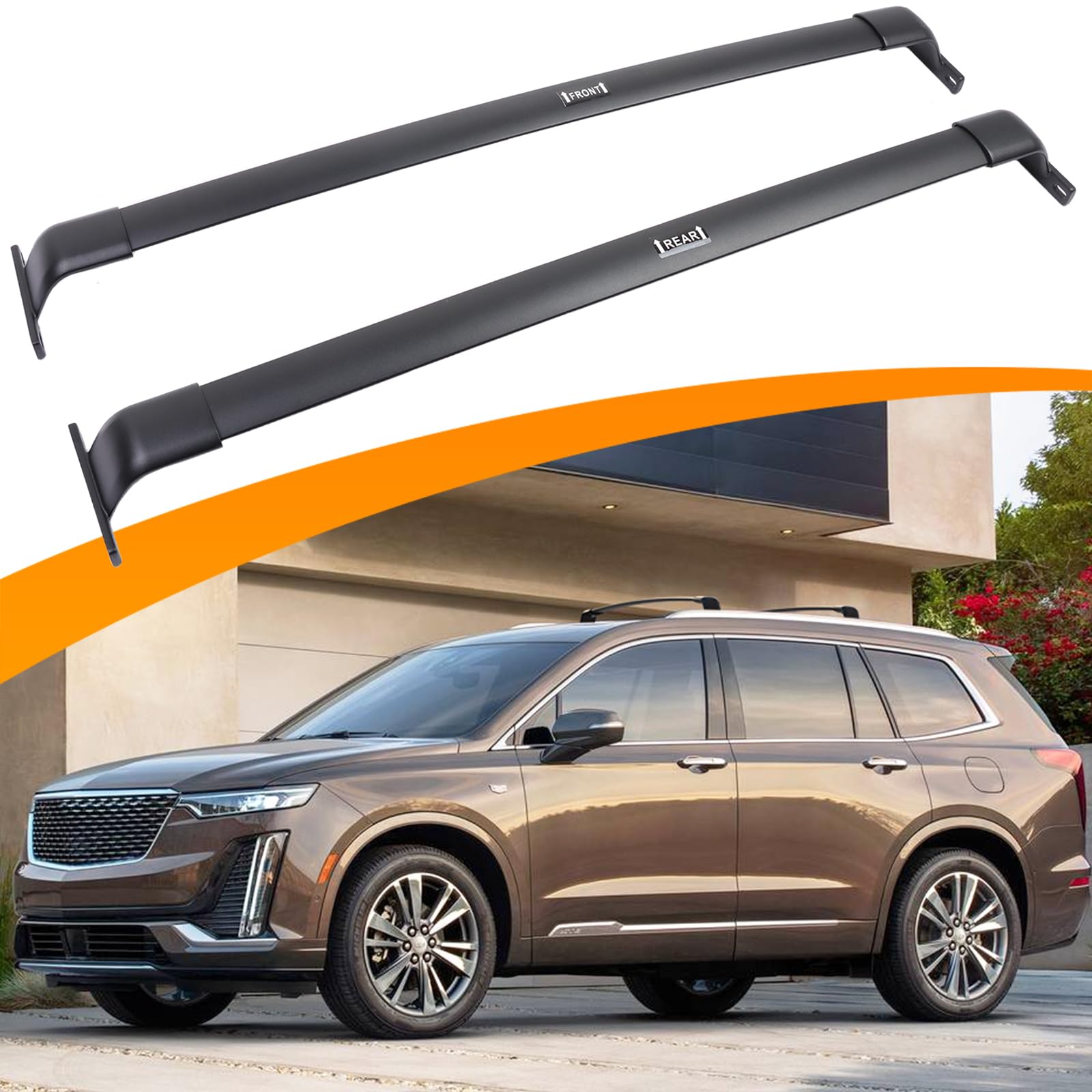 Photo 1 of Snailfly Roof Rack Crossbars Fit for Cadillac XT6 2019-2024 Cross Bars Rooftop Luggage Rack Cargo Carrier
