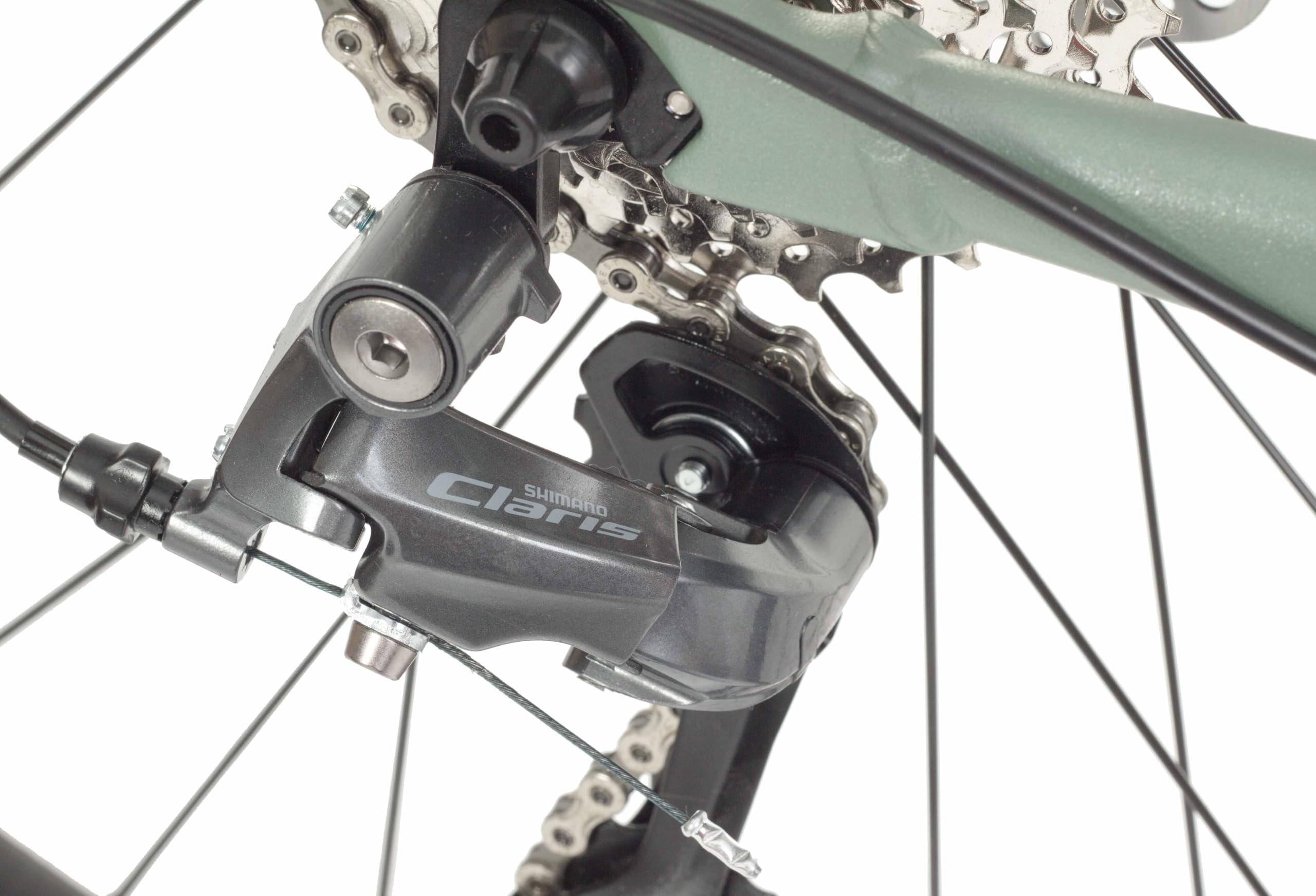 Gravel Aluminium Rennrad mit SH Claris 2 x 8 Gänge, 700 x 40 C, Grün (M 540)