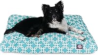 Vista 30 de Majestic Pet Cama para perros de espuma viscoelástica triturada, tamaño mediano con funda extraíble lavable, cama ortopédica rectangular