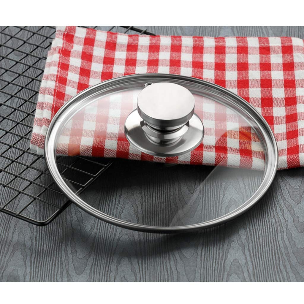 Coperchio di ricambio universale in vetro trasparente da 24 cm, per pentole e padelle, durevole e resistente al calore, accessorio da cucina