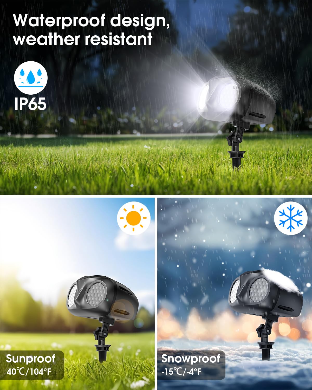 Weihnachts-Schneeflocken-Projektor HD-Lichter für den Außenbereich, Doppelkopf-Schneefall-LED-Lichter mit Fernbedienung, IP65 wasserdicht, für Halloween, Weihnachten, Neujahr, Urlaub