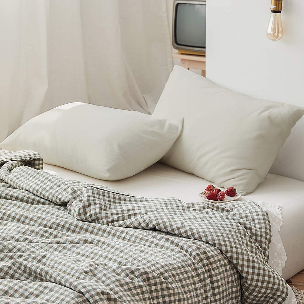 Bedsure - Juego De 2 Fundas De Almohada De Microfibra De Poliéster