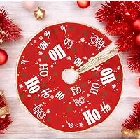 Base Saia Para Árvore De Natal Papai Noel Vermelha 60 Cm (HOHOHO)