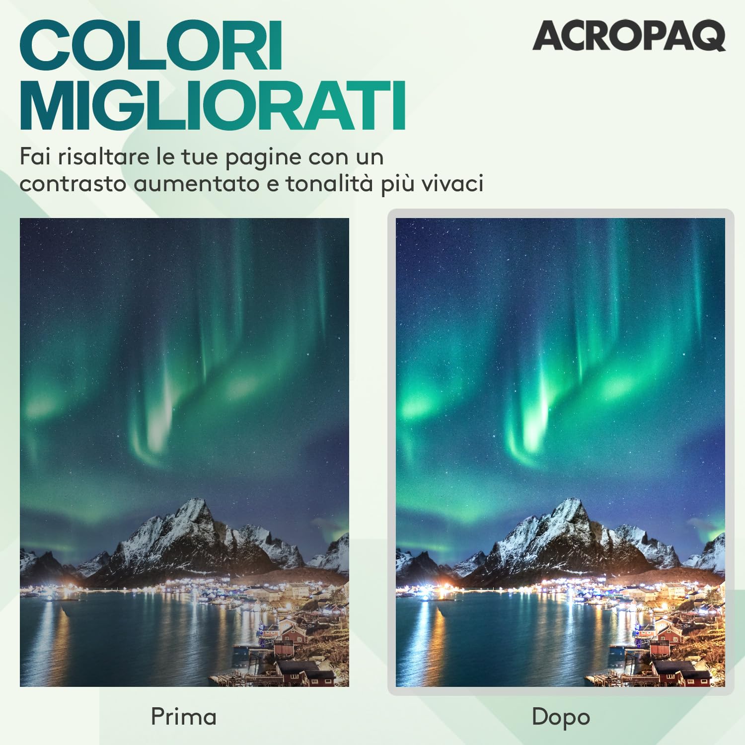 ACROPAQ Fogli plastificatrice A8 100 mic 100 pezzi Lucido Formato biglietto da visita