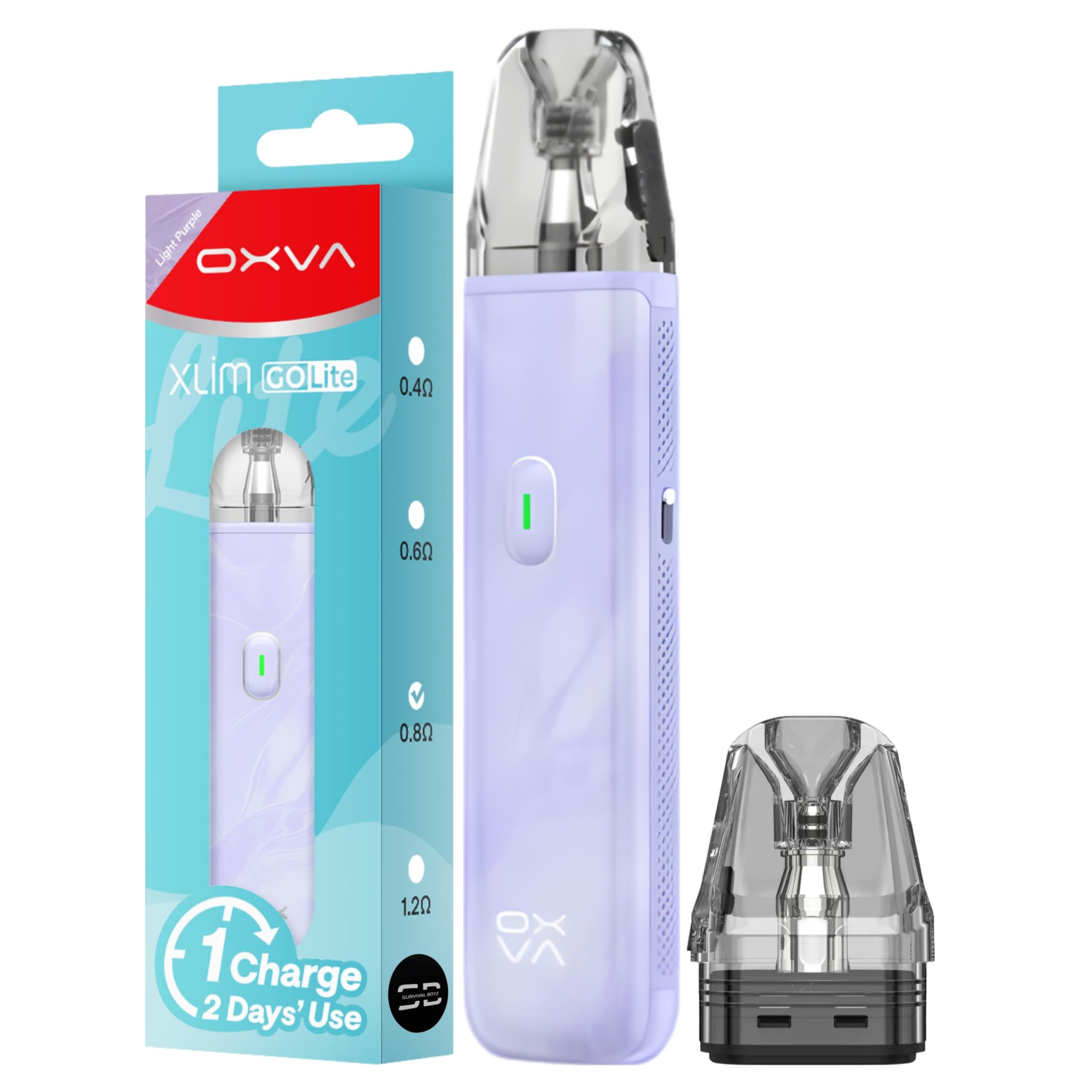 Oxva Xlim Go Lite Vape Kit [Light Purple] - No Nicotine
