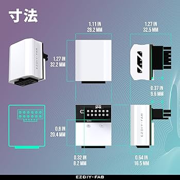 確認用グラボに繋ぐ変換アダプタ Amazon.co.jp: EZDIY-FAB 12VHPWR 12+4ピン 90度角度コネクタ