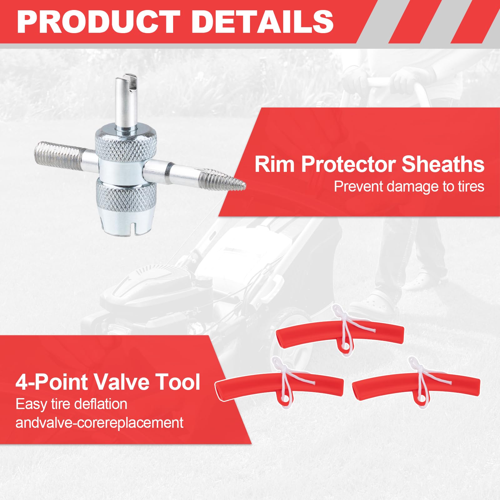 15 Tire Spoons Kit Tire Changing Tool for Motorcycles Dirt Bikes Lawn Mowers and More 29PCS Tire Removal — view 5