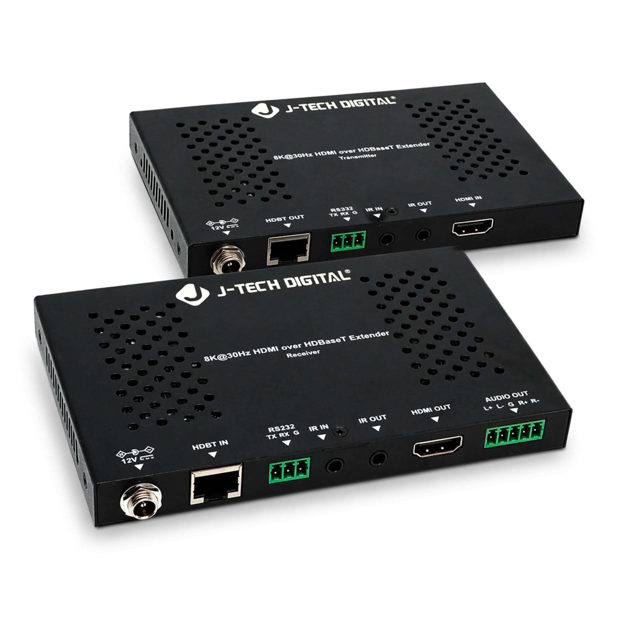J-Tech Digital 8K HDMI Extender Over HDBaseT, 8K@30Hz 4:4:4, 4K@120Hz, HDR10, HDCP 2.3, IR & RS232, PoC, up to 131ft/40m Over Cat6a/7 [JTECH-EX8K30-35M]-image-37