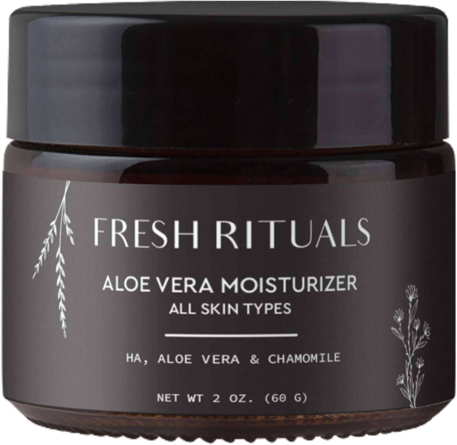 Vegan Face Moisturizer with Hyaluronic Acid, Aloe Vera and Niacinamide | 2 ounce | Cruelty Free, Paraben Free, Natural Ingredients | Light Weight Daily Use Moisturizing Cream