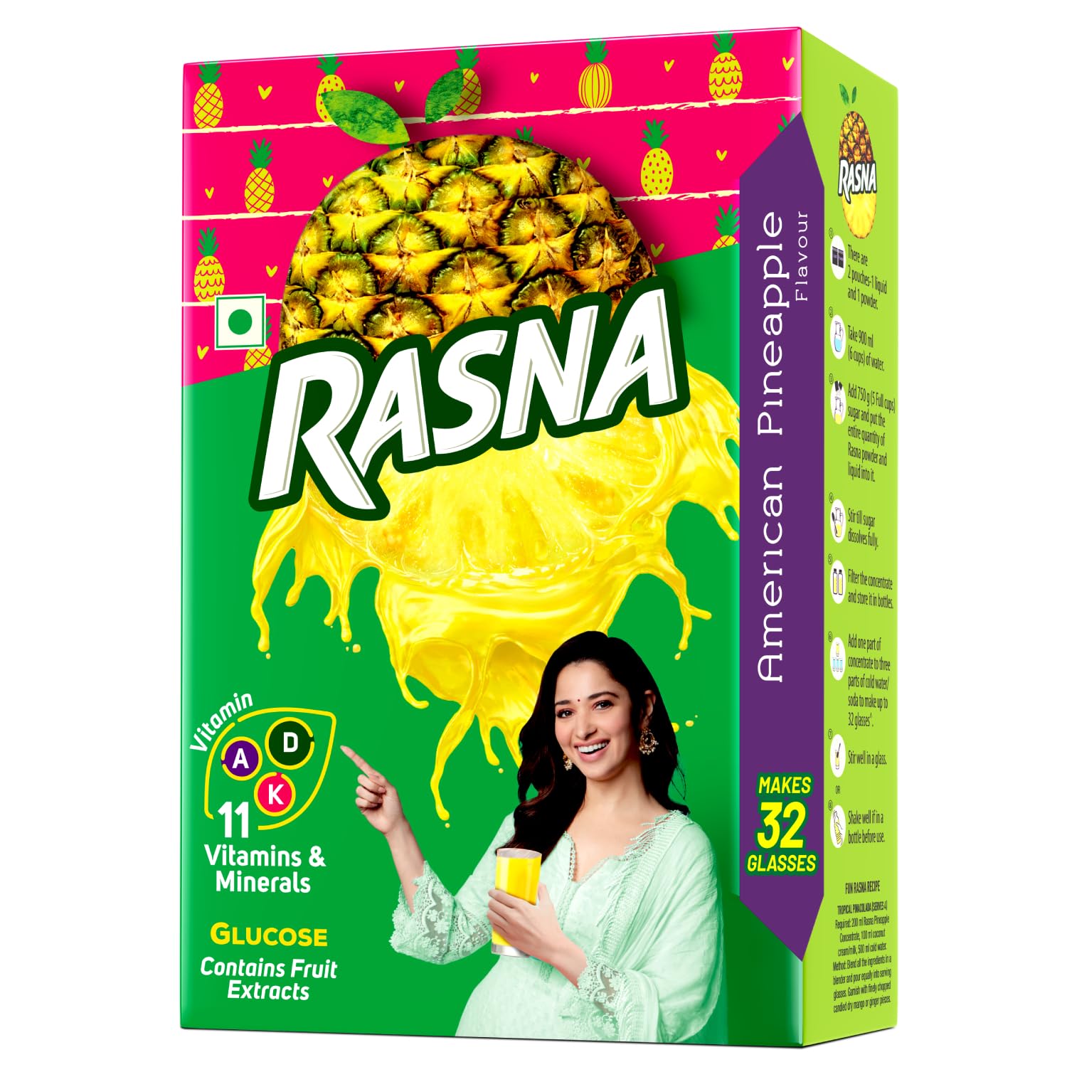 Rasna 32 Glass American Pineapple Pack of 1 (B0CL2CCVZV) Amazon Price History, Amazon Price Tracker