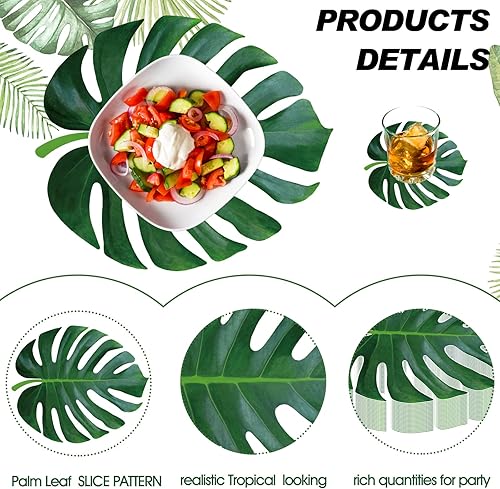 Miniatura 10 de Juego de 200 manteles individuales y posavasos desechables de papel trenzado con patrón de ratán, manteles individuales redondos de papel de