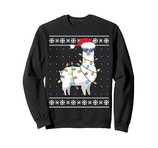 Alpaca Christmas Tree Funny Ugly Christmas Sweater