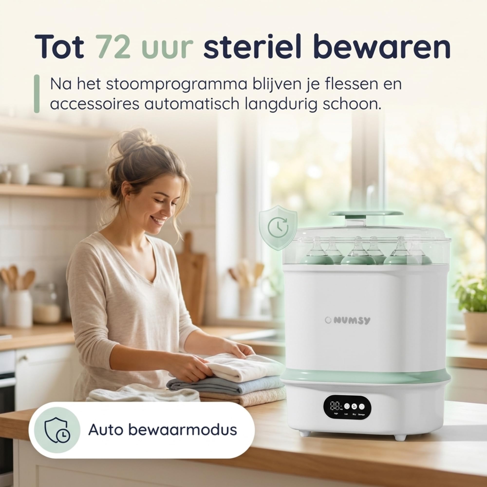 Numsy Steamix Plus Flaschensterilisator mit Trockner - Bottle Sterilizer