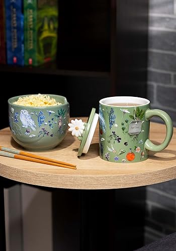 Miniatura 4 de Silver Buffalo Harry Potter Fantasy Floral Taza de cerámica de 18 onzas estándar