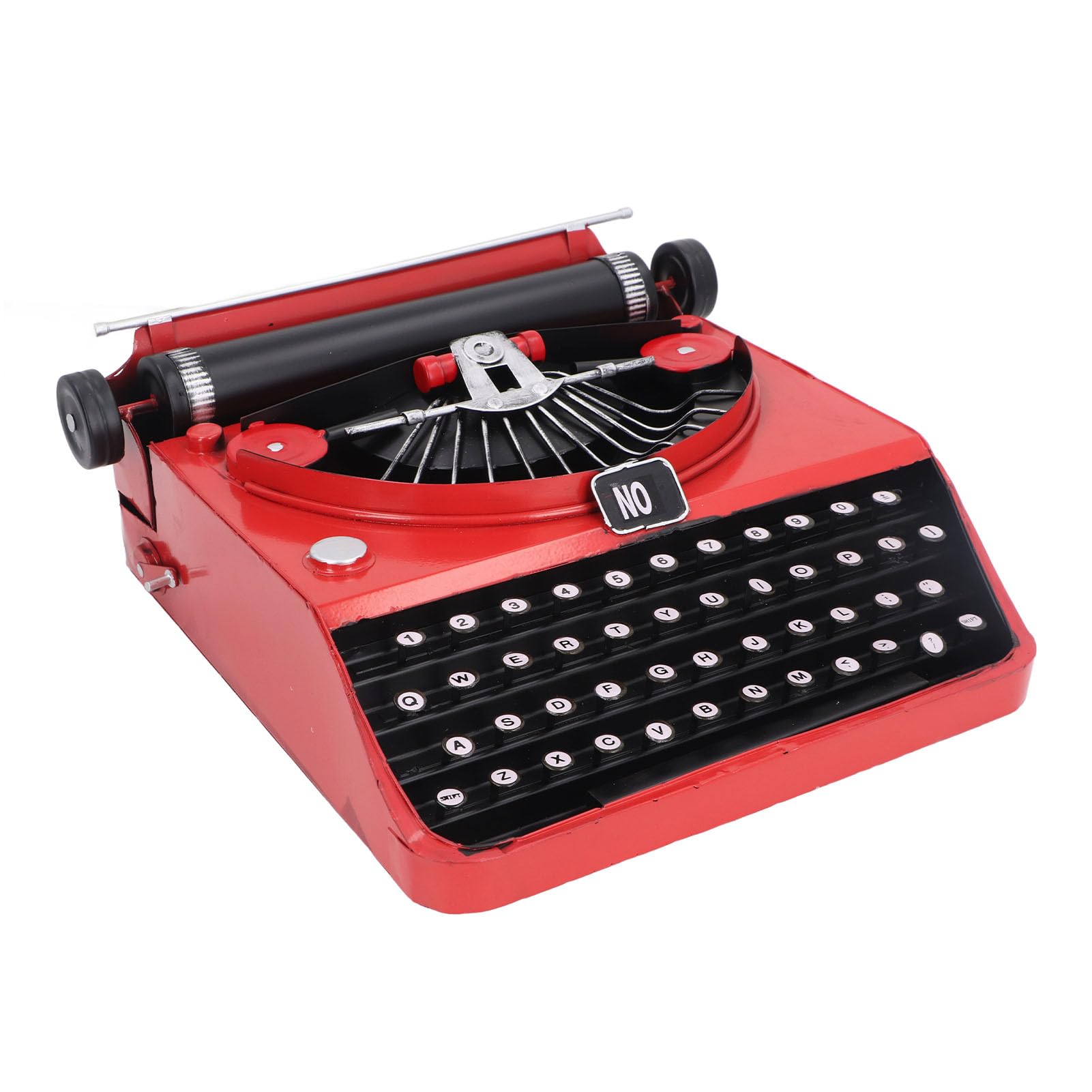 Akozon Retro Vintage Model Maszyny do Pisania Żelazo Antyczna Maszyna do Pisania Wystrój Stołu Model Wystawowy Maszyna Ozdoba Statua, Zestaw Budowy Retro Maszyny