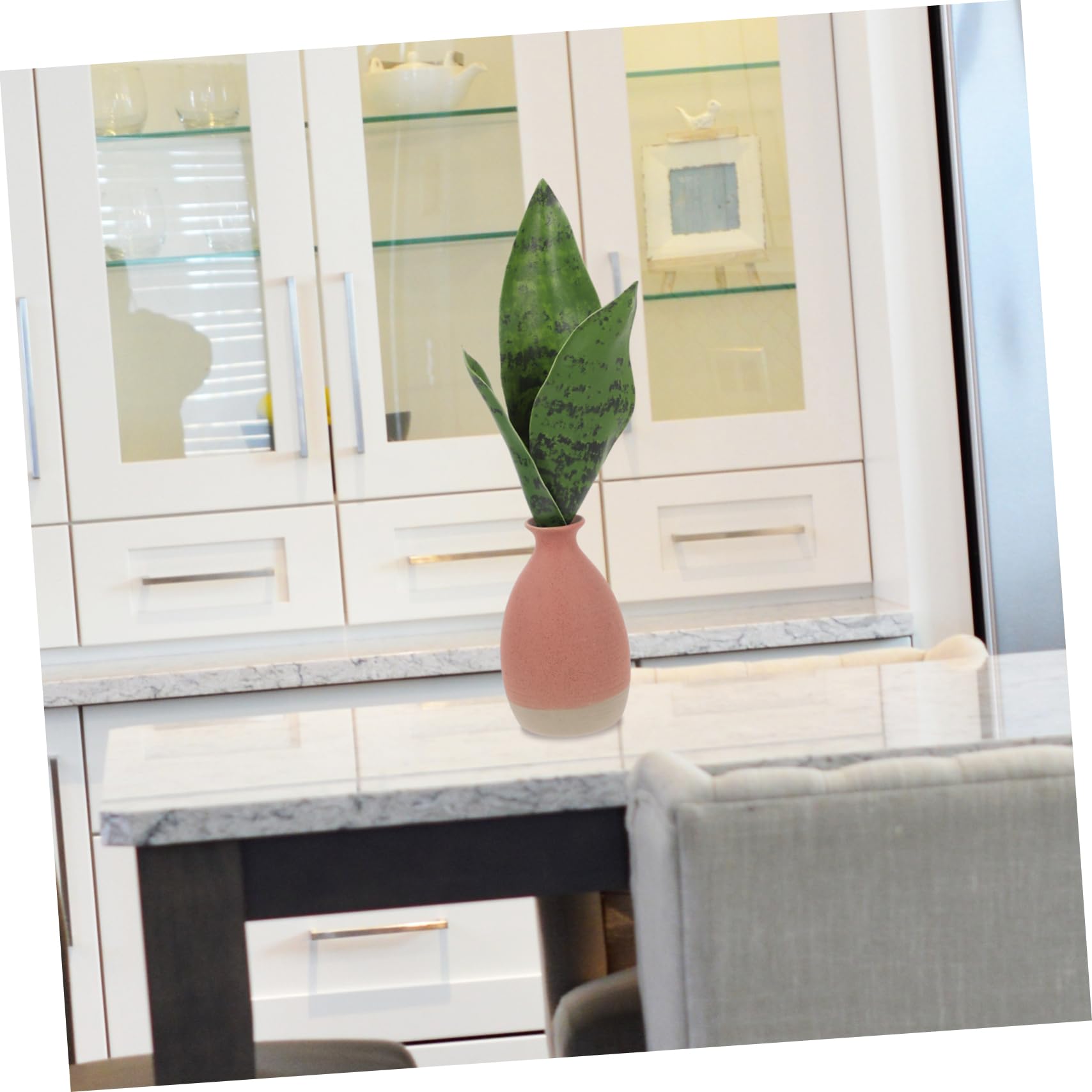 Gatuida 2pezzi Artificiali Sansevieria Realistiche Decorazione e Uffici e Adatte Per e