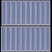 Vista 1 de 20 PCS 5.5 Inch Rectangle Silicone Bookmark Mold DIY Bookmark Resin Mold Bookmarks Silicone Molds Making Molds Epoxy Resin Mould Kit for DIY Casting